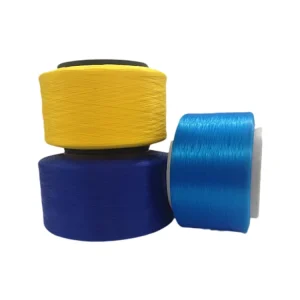 Polyester Stretch Yarn Fdy 450D Raw Material Yarn Trilobal Silk Bright 300D Filament Yarns for Weaving Knitting Thread
