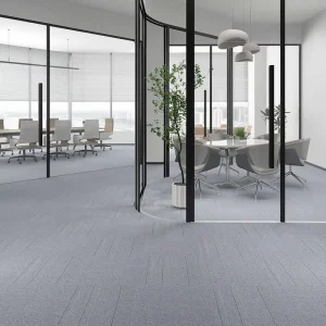 Polyester Surface PVC Backing 50×50 Square Floor Carpet Cushioned Commercial Office Carpet Tiles