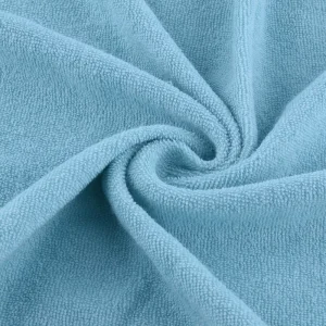 Polyester Terry Towel Fabric Factory Direct Custom Jacquard High GSM Roll Material for Bulk Export Orders