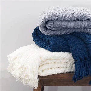 Polyester Throw Blankets Winter Sublimation Knitted Eco-friendly Jacquard 100% Polyester Home Furnishing Brushed