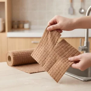 Polyester Woven Quick Dry Tear away Kitchen Towels for Dishwashing and Home Cleaning