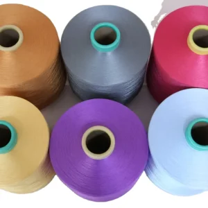 Polyester Yarn DTY 600D Dope Dyed Color Polyester Draw Textured Yarn