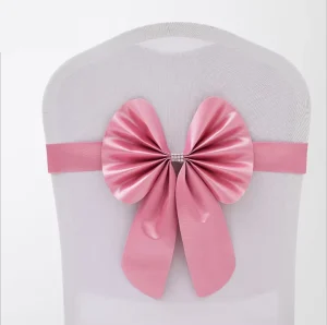 Polyester spandex Stretch Party Wedding Decoration Chair Cover Sash