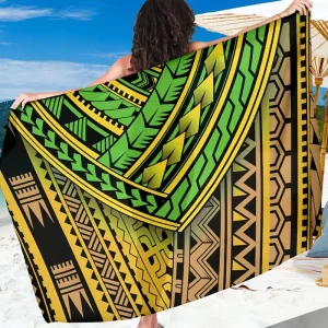 Polynesian Style Custom Design Beach Towel Dropshipping Water Absorption Strong Light Sarong Soft Cool Beach Towel in Summer