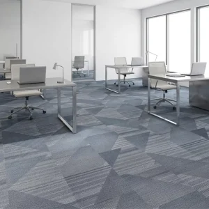 Polypropylene Carpet Loop Pile Bitumen Backing Modern Commercial Office 50×50 Cm Tufted Washable Carpet Tiles