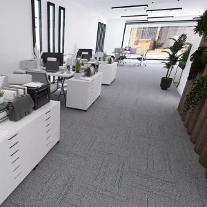 Polypropylene Carpet Tiles Flame Retardant Anti Static Plush Carpet Tiles for Hotel Home Commercial