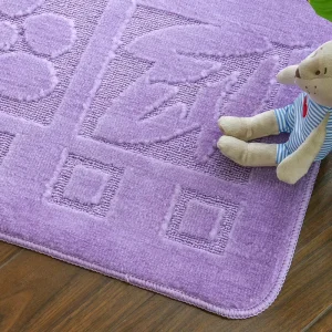 Polypropylene Dispel Dust Entryway Mat High cut Low ring Leaf Flower Hallway Mat PP Rug Anti slip Door Mat