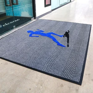 Polypropylene Outdoor Rubber Mat Business Area Carpet Rolls with Tire Pattern for Home Use
