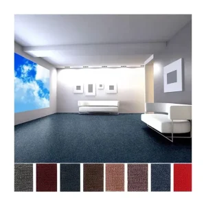 Polypropylene PP Event Wedding Office Restaurant Hotel Room Wall to Wall Loop Pile Carpet Roll with Action Backing