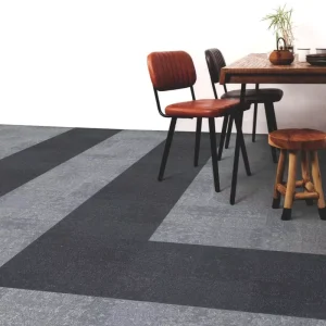 Polypropylene PVC Backing Cushioned Loop Pile Antimicrobial Carpet Tiles for Office Theater Home Use Modern Design 50x50cm