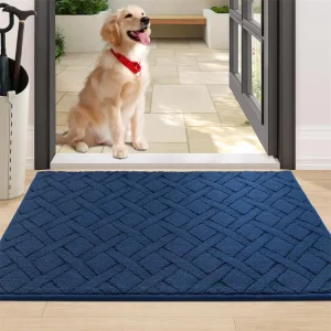 Polypropylene Plain Tufted Non Slip Pet Friendly Entry Indoor Door Mat Machine Washable Absorbs Moisture and Dirt for Muddy Paws