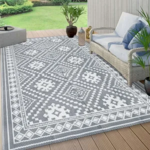 Polypropylene Rug Waterproof Straw Carpet RV Mats Outdoor Patio Rug Recycled Plastic