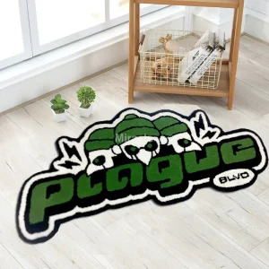 Popular 100% Acrylic Handmade Carpet Luxury Wool Door Mats Custom Irregular Branded Carpet Rug