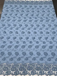 Popular African Swiss Cotton Applique Voile Flower Dantelle Lace Embroidery Hollow Out Lace Pattern Guipure Lace Fabric
