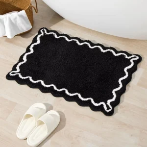 Popular Chenille Bath Mats Factory Price Anti Shedding Plush Bathroom Rugs Bath Mats