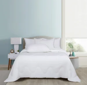 Popular Cooling Fabric Solid Color Customized Heavy Comforter Set