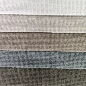 Popular Design 100% Polyester Oxford Fabric Stain Proof Water Resistant Flame Retardant Faux Linen Woven Fabrics for