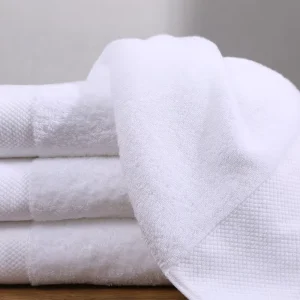 Popular Design Small Size Pure Cotton White Custom Logo Embroidered Durable Towel Face Towel Bath Towel Sets