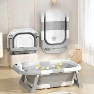 Popular Good Quality Toddler Bathtub Easy Folding Bathtubs for Baby BPA Free Plastic Newborn Baby Spa Bath Tub
