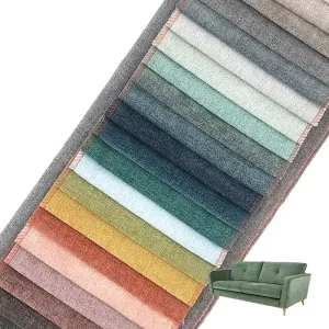 Popular Soft Comfortable Flame Retardant Waterproof Breathable Woven Yarn Dyed Plain Dobby Jacquard 100% Polyester Sofa Set