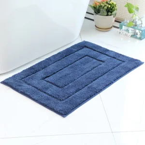 Popular Solid Pattern Fiber Non Slip Bathroom Carpet Absorbent Water Bath Mat for Decoration