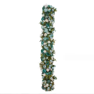 Popular Wedding Artificial Flower Floral Runner Table Runner for Wedding Decor