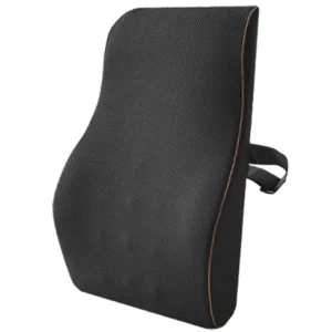 Portable 3D Mesh Cover Memory Foam Lumbar Pillow with Ergonomic Back Support Relief for Reading and Bed Rest