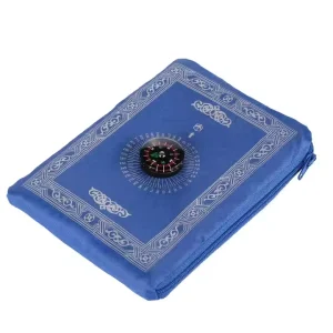 Portable 60cm*100cm Nylon Prayer Rug with Compass Travel friendly Waterproof Islamic Prayer Mat