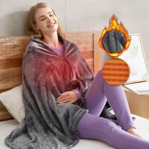 Portable 9 Zones Electric Heating Blanket Shawl Washable Usb Battery Electric Heated Blanket