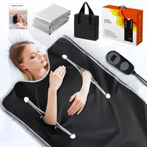Portable ACE Far Infrared Sauna Blanket Temperature Control Folded Design for Home Use Full Body Heating Relaxation