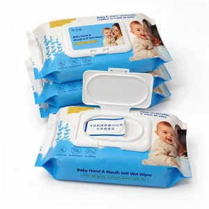 Portable Baby Cleaning Wipes Alcohol Free Baby Wipes Unscented Soft Hand Mouth Cleaning Wet Tissues
