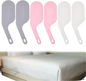 Portable Convenient Bed Sheet Tucker Tool Tucking Paddle Reusable Plastic Sheet Change Helper Bed Skirt Replacement