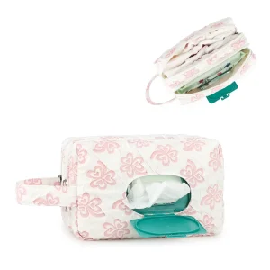 Portable Cotton Baby Diaper Organizer Side Tissue Dispenser Modern Minimalist Design Moms Out-and-About Wet Wipe Storage Bag