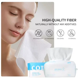 Portable Disposable Cotton Tissue Towels Nonwoven Clean Travel Face and Hand Towels Makeup Remover Facial Cleanser for Skin Care