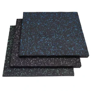 Portable Durable Eco Friendly Gym Equipment Rubber Floor Mats 100x100cm Residential Rubber Flooring