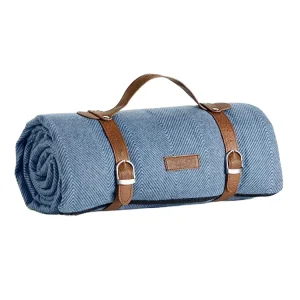 Portable Durable Outdoor Picnic Blankets with Waterproof Lining Acrylic Camping Mat Carrier Handles for Hiking Beach Camping