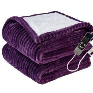 Portable Electric Blanket Wearable Quilted Heated Throw Washable Electric Blanket