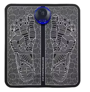 Portable Electric Foot Bath Massager Mat with Timing Control USB Rechargeable PU Material