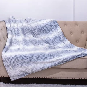 Portable Electric Heated Throw Blanket Fast Heating Overheat Protection Soft Flannel Material Washable for Living Room Winter