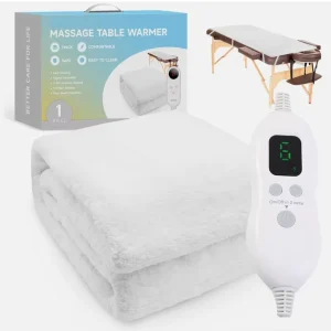 Portable Massage Table Spa Bed Beauty Electric Blanket Carbon Fibre Knitted Temperature Control 6 Heat Levels Four Seasons Use