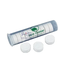 Portable Non woven Fabric Facial Cleansing Compress Towel Coin Tissue 100% Plant Fiber Biodegradable Skin Friendly Safe Wipe