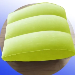 Portable Office Desk Flocking Nap Cushion PVC Inflatable 45CM Anti Apnea Back Sleeper Camping Pillow
