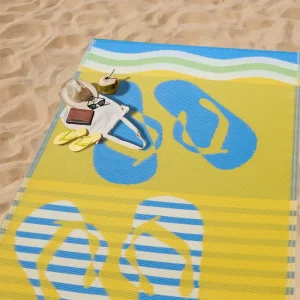 Portable Outdoor Woven Beach Camping Prayer Picnic Mat Moisture Proof PP Material Cushion with Plush Pile Height