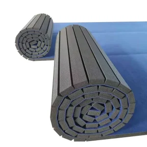 Portable Rollable Exercise Mat Thickened Shock Absorbing Non Slip Floor Mat Fitness Training and Sports Protection Roll Mat