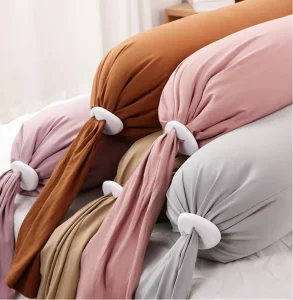 Portable Soft Full Body Maternity Candy Shapes Pillow Pregnancy Pillow for Neck Arms Belly Legs Support with Adjustable Loop
