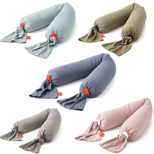 Portable Soft Full Body Maternity Candy Shapes Pregnancy Nursing Pillow for Neck Arms Belly Legs Support with Adjustable Loop