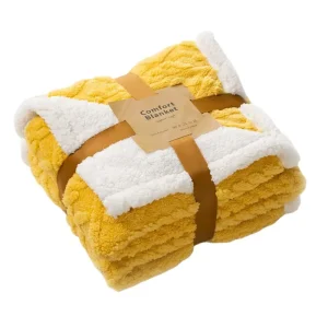 Portable Soft Patterned Warm Hotel Throw Blankets Polar Fleece Blanket