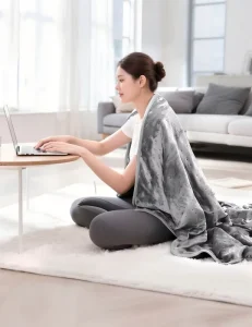 Portable Therapy Heated Shawl Massager Heating Blanket Electric Blanket