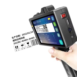Portable Touch Screen Handheld Inkjet Printer Logo Expiry Date Batch Code Carton Box Hand Coder