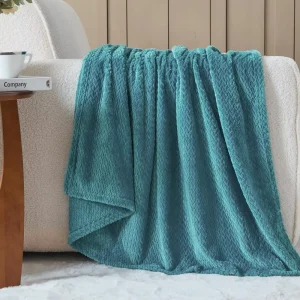 Portable Travel Blanket Wheat Ear Pattern Blanket Flannel Air Conditioning Blanket Thickened Nap Blanket